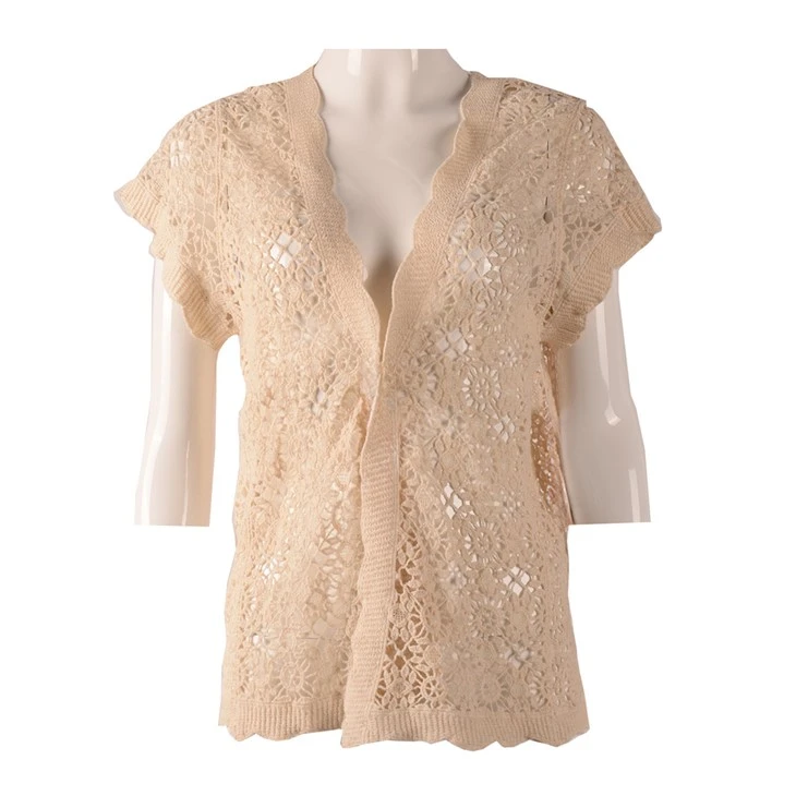 Women Crochet Sweaters Cardigan